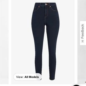 size 0 short Express high rise jeans
